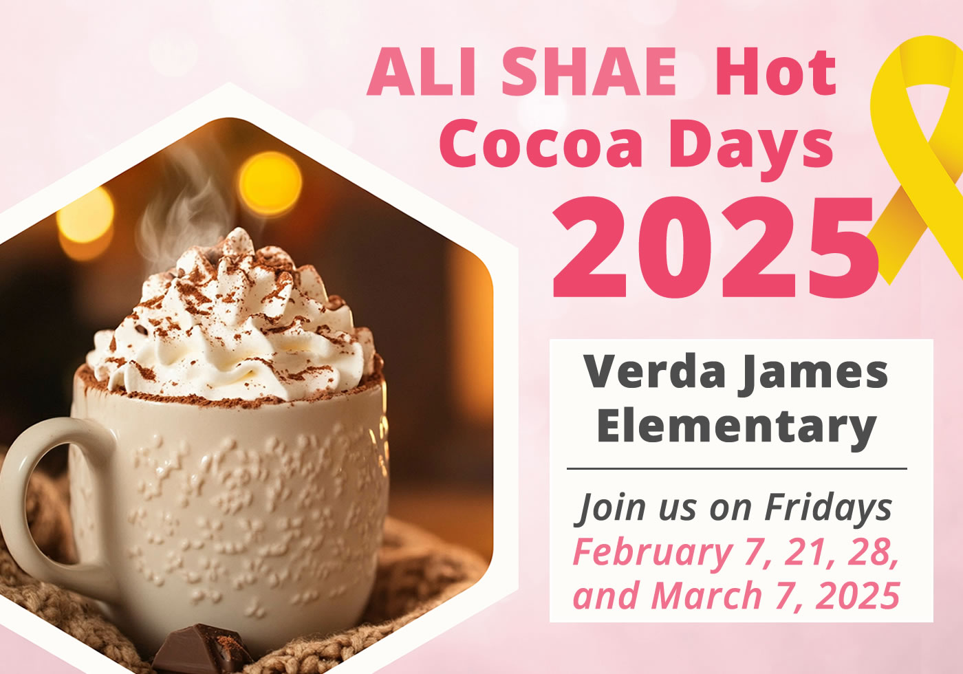 Hot Cocoa Socials – Ali Shae Pink Rose Foundation Fundraiser